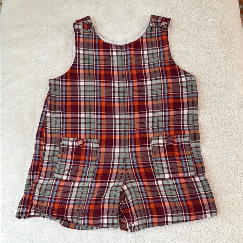 Bella Bliss Red and Orange Jon Jon with Pleated Shorts